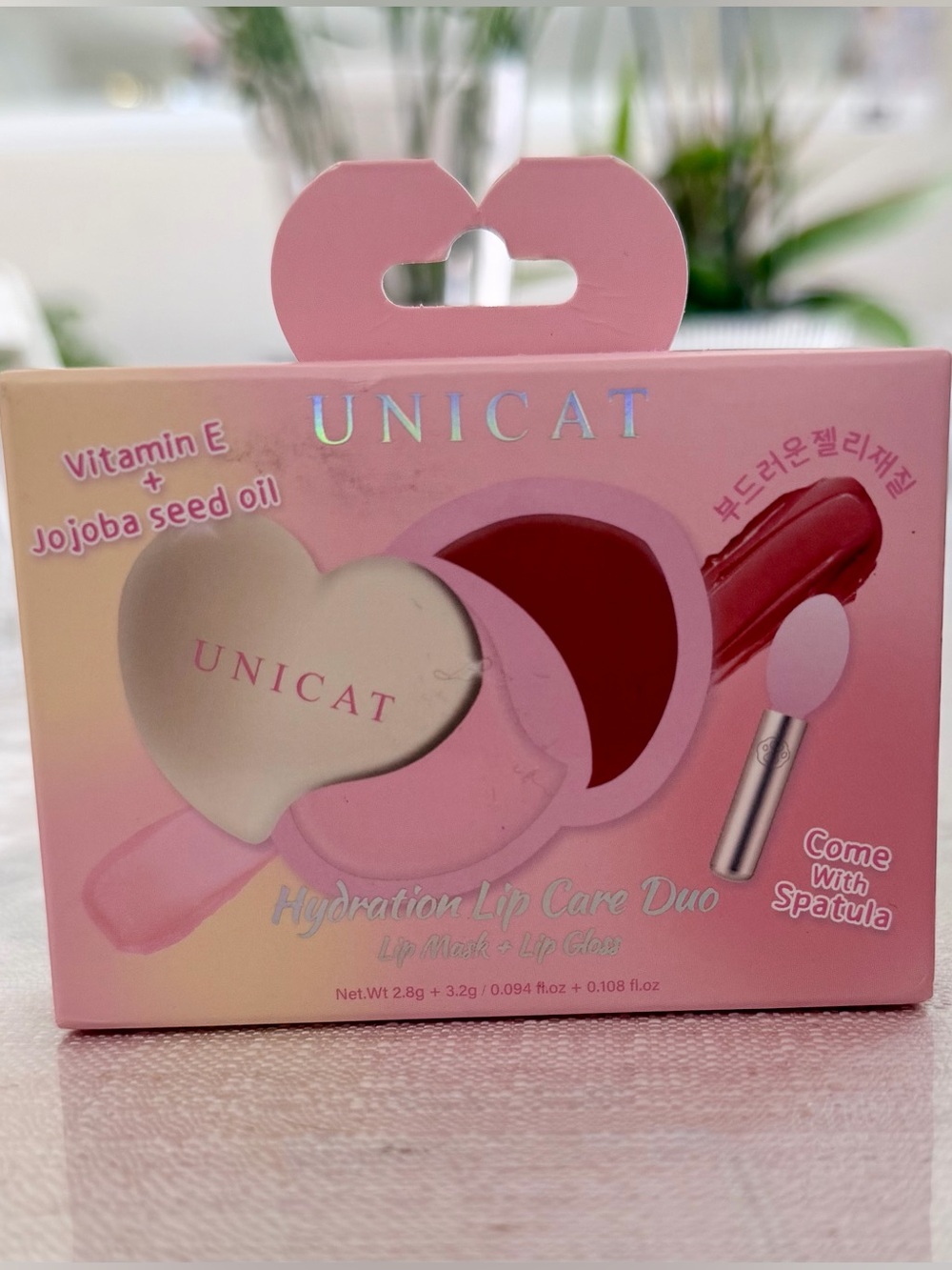 Unicat Hydration Lip Care Duo- lip mask and gloss -NWT